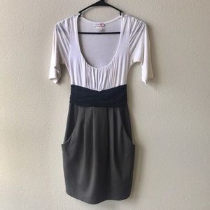 Colorblock Dress with Pockets